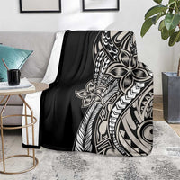 Polynesian Plumeria Floral Tattoo Pattern Blanket Beige Style LT9 - Polynesian Pride