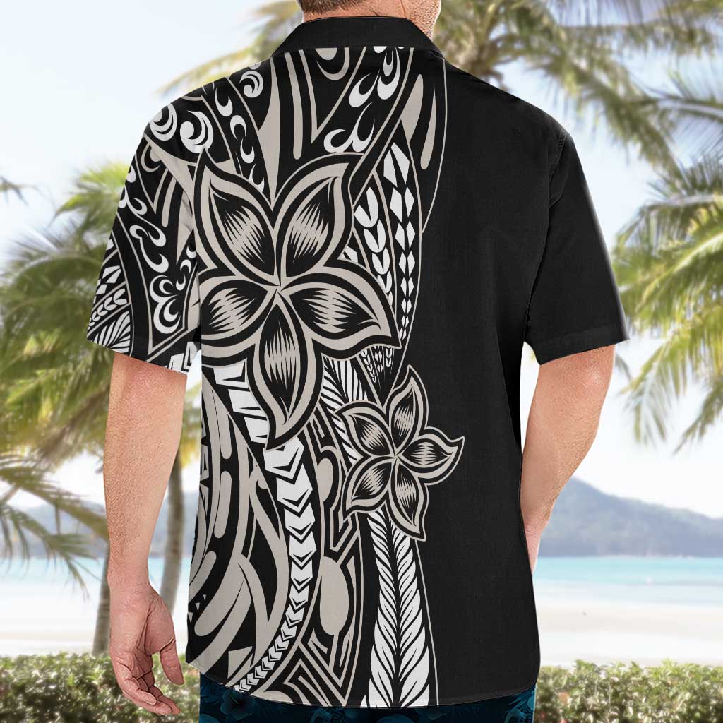 Polynesian Plumeria Floral Tattoo Pattern Hawaiian Shirt Beige Style LT9 - Polynesian Pride
