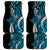 Polynesian Plumeria Floral Tattoo Pattern Car Mats Blue Style