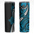 Polynesian Plumeria Floral Tattoo Pattern Skinny Tumbler Bllue Style