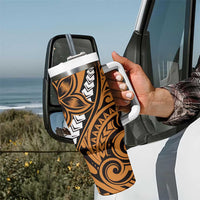 Polynesian Plumeria Floral Tattoo Pattern Tumbler With Handle Gold Style LT9 - Polynesian Pride