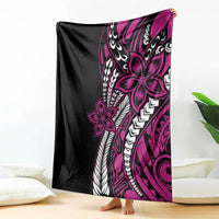 Polynesian Plumeria Floral Tattoo Pattern Blanket Pink Style LT9 - Polynesian Pride