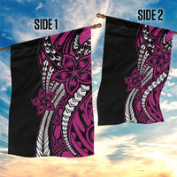 Polynesian Plumeria Floral Tattoo Pattern Garden Flag Pink Style LT9 - Polynesian Pride