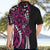 Polynesian Plumeria Floral Tattoo Pattern Hawaiian Shirt Pink Style