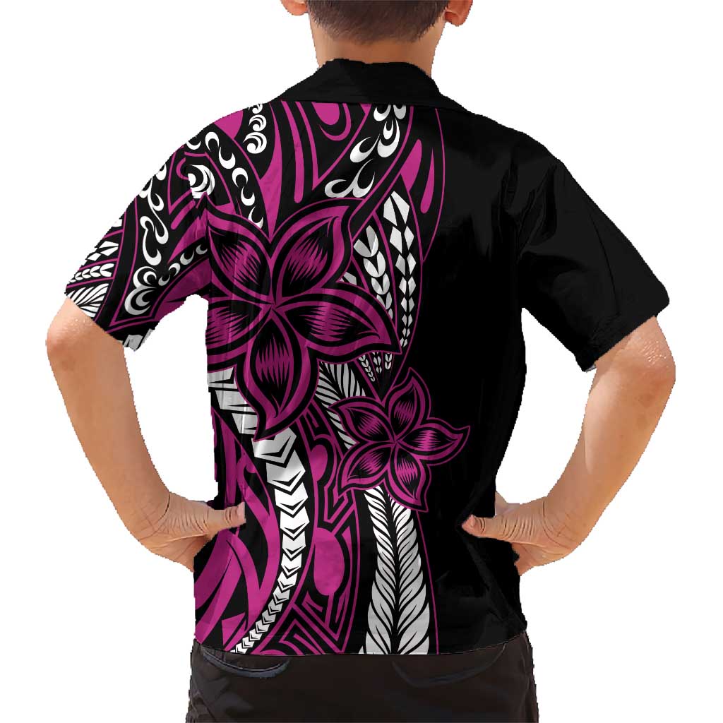 Polynesian Plumeria Floral Tattoo Pattern Hawaiian Shirt Pink Style LT9 - Polynesian Pride