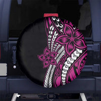 Polynesian Plumeria Floral Tattoo Pattern Spare Tire Cover Pink Style LT9 - Polynesian Pride