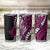 Polynesian Plumeria Floral Tattoo Pattern Tumbler Cup Pink Style