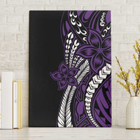 Polynesian Plumeria Floral Tattoo Pattern Canvas Wall Art Purple Style LT9 Without Frame Purple - Polynesian Pride