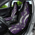 Polynesian Plumeria Floral Tattoo Pattern Car Seat Cover Purple Style