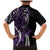 Polynesian Plumeria Floral Tattoo Pattern Family Matching Mermaid Dress and Hawaiian Shirt Purple Style