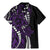 Polynesian Plumeria Floral Tattoo Pattern Family Matching Mermaid Dress and Hawaiian Shirt Purple Style