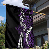 Polynesian Plumeria Floral Tattoo Pattern Garden Flag Purple Style LT9 - Polynesian Pride