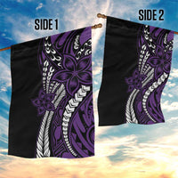 Polynesian Plumeria Floral Tattoo Pattern Garden Flag Purple Style LT9 - Polynesian Pride