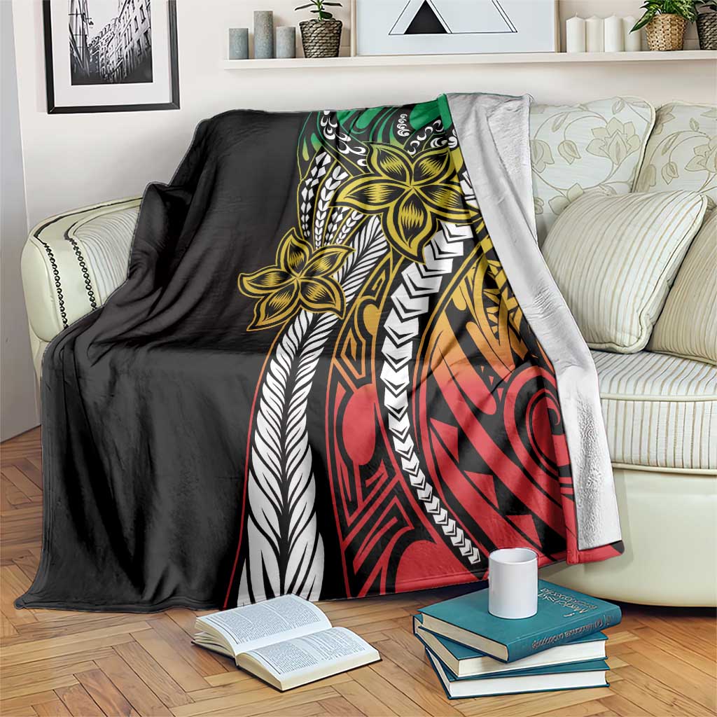 Polynesian Plumeria Floral Tattoo Pattern Blanket Reggae Style LT9 Reggae - Polynesian Pride