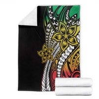 Polynesian Plumeria Floral Tattoo Pattern Blanket Reggae Style LT9 - Polynesian Pride