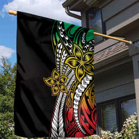 Polynesian Plumeria Floral Tattoo Pattern Garden Flag Reggae Style LT9 - Polynesian Pride