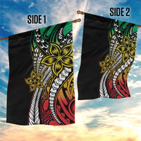 Polynesian Plumeria Floral Tattoo Pattern Garden Flag Reggae Style LT9 - Polynesian Pride