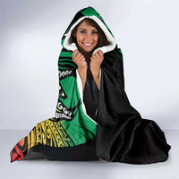 Polynesian Plumeria Floral Tattoo Pattern Hooded Blanket Reggae Style LT9 - Polynesian Pride