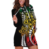 Polynesian Plumeria Floral Tattoo Pattern Hoodie Dress Reggae Style LT9 Reggae - Polynesian Pride