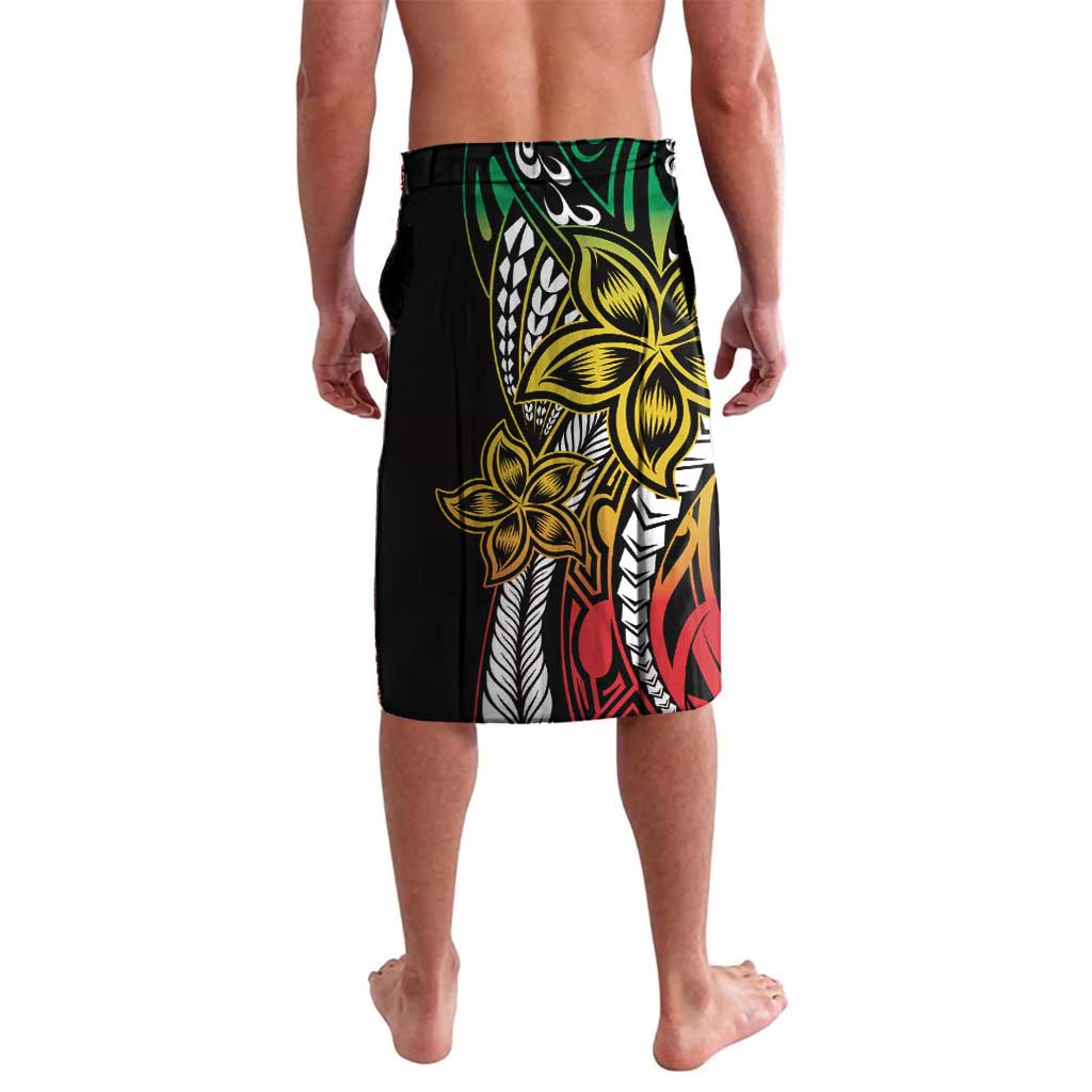 Polynesian Plumeria Floral Tattoo Pattern Lavalava Reggae Style LT9 - Polynesian Pride