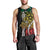 Polynesian Plumeria Floral Tattoo Pattern Men Tank Top Reggae Style