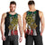 Polynesian Plumeria Floral Tattoo Pattern Men Tank Top Reggae Style