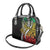 Polynesian Plumeria Floral Tattoo Pattern Shoulder Handbag Reggae Style