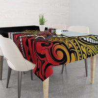 Polynesian Plumeria Floral Tattoo Pattern Tablecloth Reggae Style LT9 - Polynesian Pride