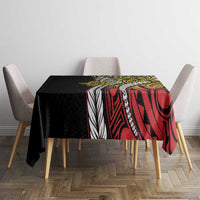 Polynesian Plumeria Floral Tattoo Pattern Tablecloth Reggae Style LT9 - Polynesian Pride