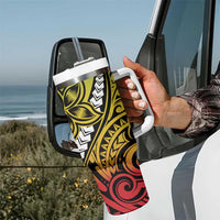 Polynesian Plumeria Floral Tattoo Pattern Tumbler With Handle Reggae Style LT9 - Polynesian Pride