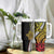 Polynesian Plumeria Floral Tattoo Pattern Tumbler With Handle Reggae Style