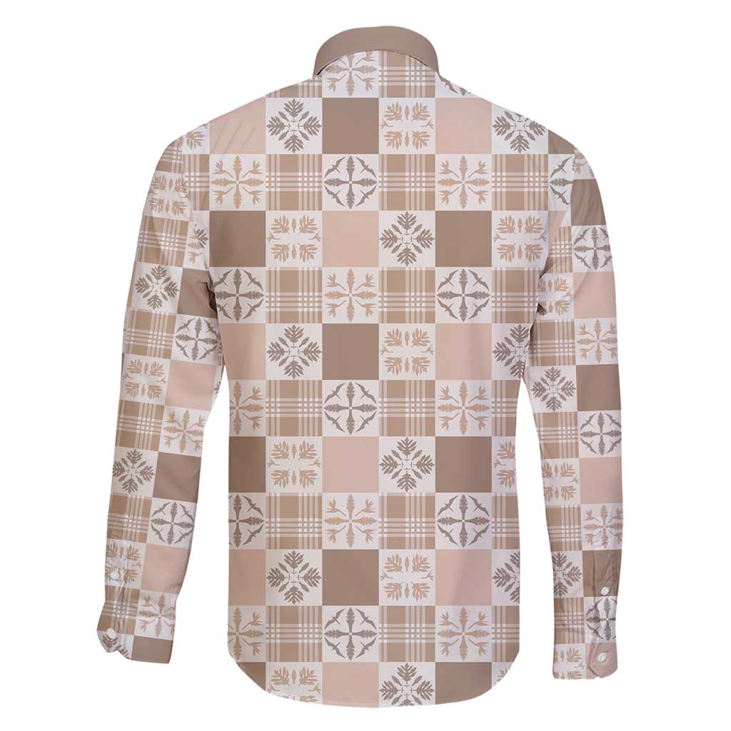 Hawaiian Palaka Quilt Pattern Family Matching Short Sleeve Bodycon Dress and Hawaiian Shirt Hawaii Culture Bird of Paradise Exotic Motif - Polynesian Pride