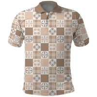 Hawaiian Palaka Quilt Pattern Polo Shirt Hawaii Culture Bird of Paradise Exotic Motif - Polynesian Pride