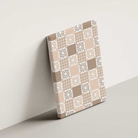 Hawaiian Palaka Quilt Pattern Canvas Wall Art Hawaii Culture Honu Turtle - Polynesian Pride