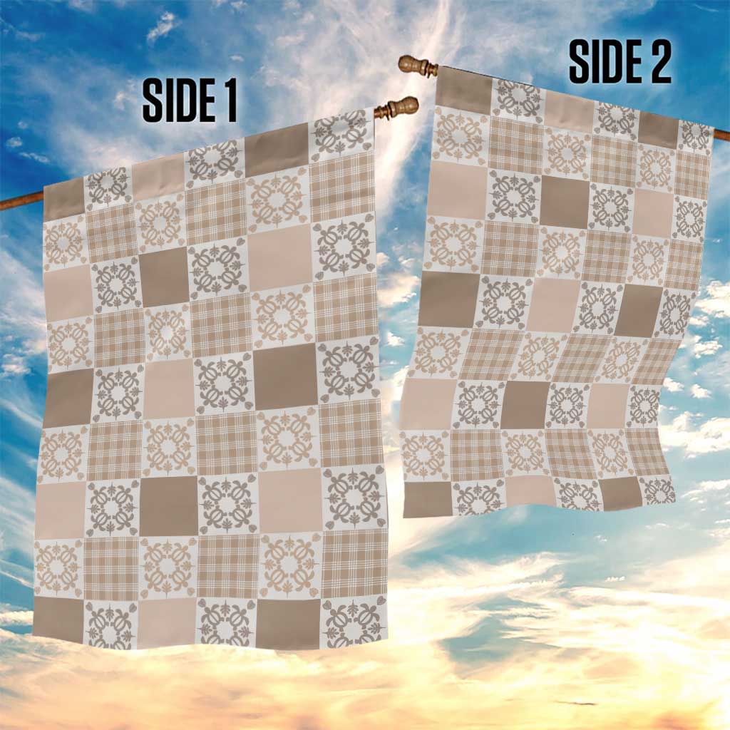 Hawaiian Palaka Quilt Pattern Garden Flag Hawaii Culture Honu Turtle - Polynesian Pride