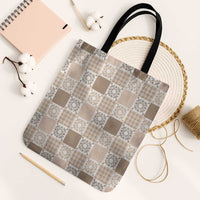 Hawaiian Palaka Quilt Pattern Tote Bag Hawaii Culture Honu Turtle - Polynesian Pride