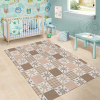 Hawaiian Palaka Quilt Pattern Area Rug Hawaii Culture Pineapple - Polynesian Pride