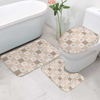 Hawaiian Palaka Quilt Pattern Bathroom Set Hawaii Culture Pineapple - Polynesian Pride