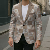 Hawaiian Palaka Quilt Pattern Blazer Hawaii Culture Pineapple - Polynesian Pride