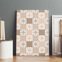 Hawaiian Palaka Quilt Pattern Canvas Wall Art Hawaii Culture Pineapple - Polynesian Pride