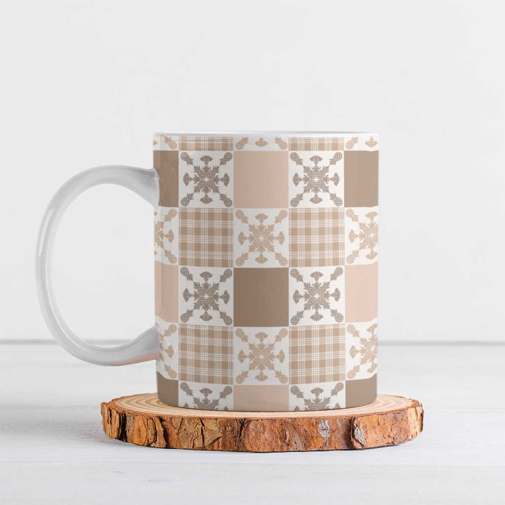 Hawaiian Palaka Quilt Pattern Ceramic Mug Hawaii Culture Pineapple - Polynesian Pride