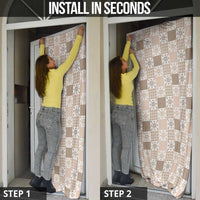 Hawaiian Palaka Quilt Pattern Door Cover Hawaii Culture Pineapple - Polynesian Pride