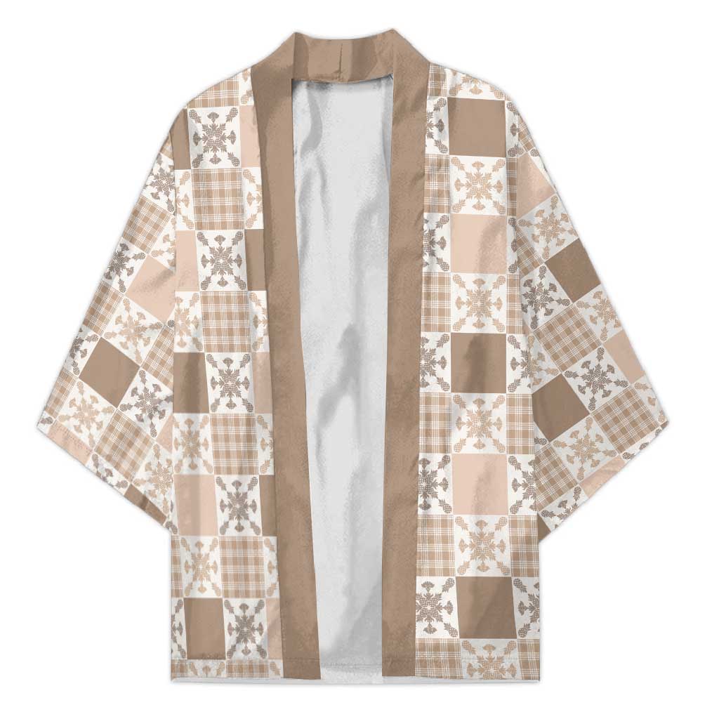 Hawaiian Palaka Quilt Pattern Kimono Hawaii Culture Pineapple - Polynesian Pride