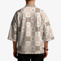 Hawaiian Palaka Quilt Pattern Kimono Hawaii Culture Pineapple - Polynesian Pride