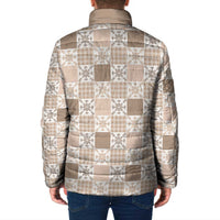 Hawaiian Palaka Quilt Pattern Padded Jacket Hawaii Culture Pineapple - Polynesian Pride