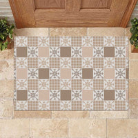 Hawaiian Palaka Quilt Pattern Rubber Doormat Hawaii Culture Pineapple - Polynesian Pride