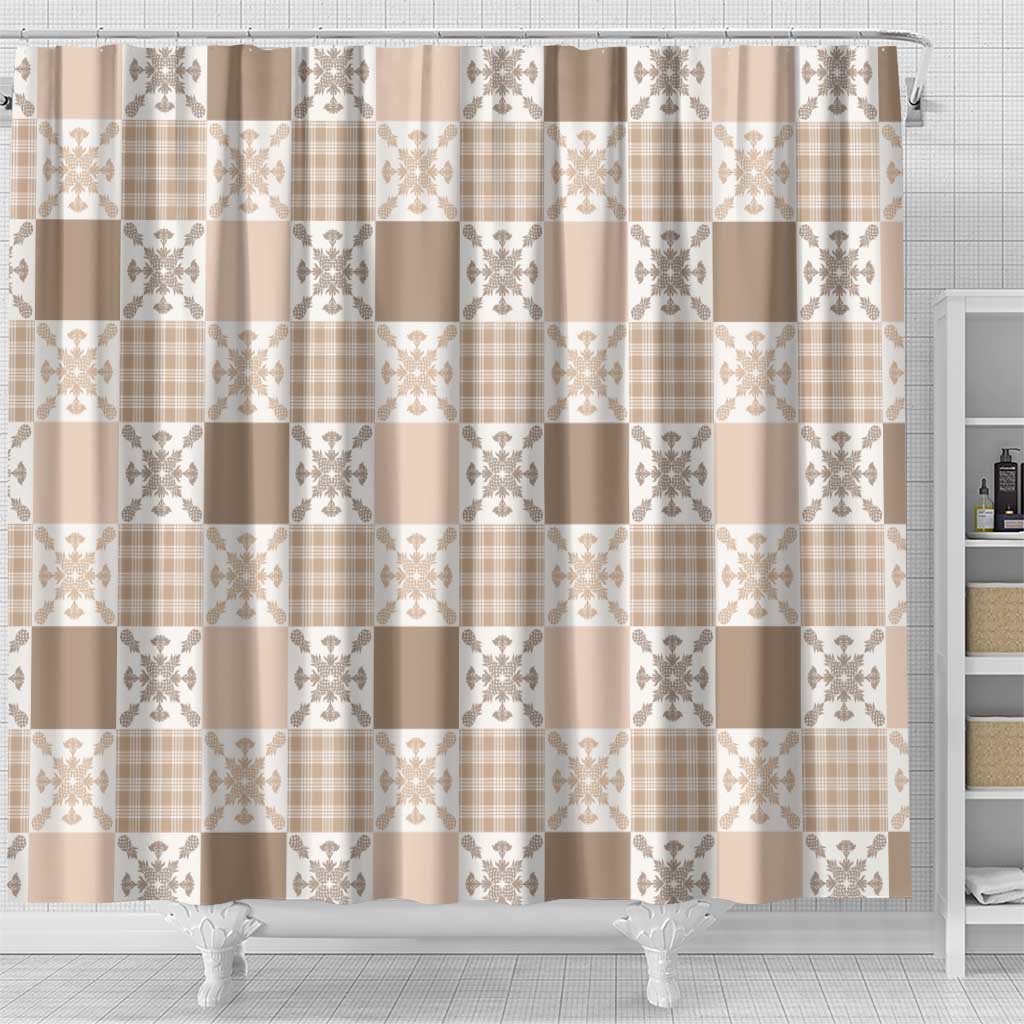 Hawaiian Palaka Quilt Pattern Shower Curtain Hawaii Culture Pineapple - Polynesian Pride