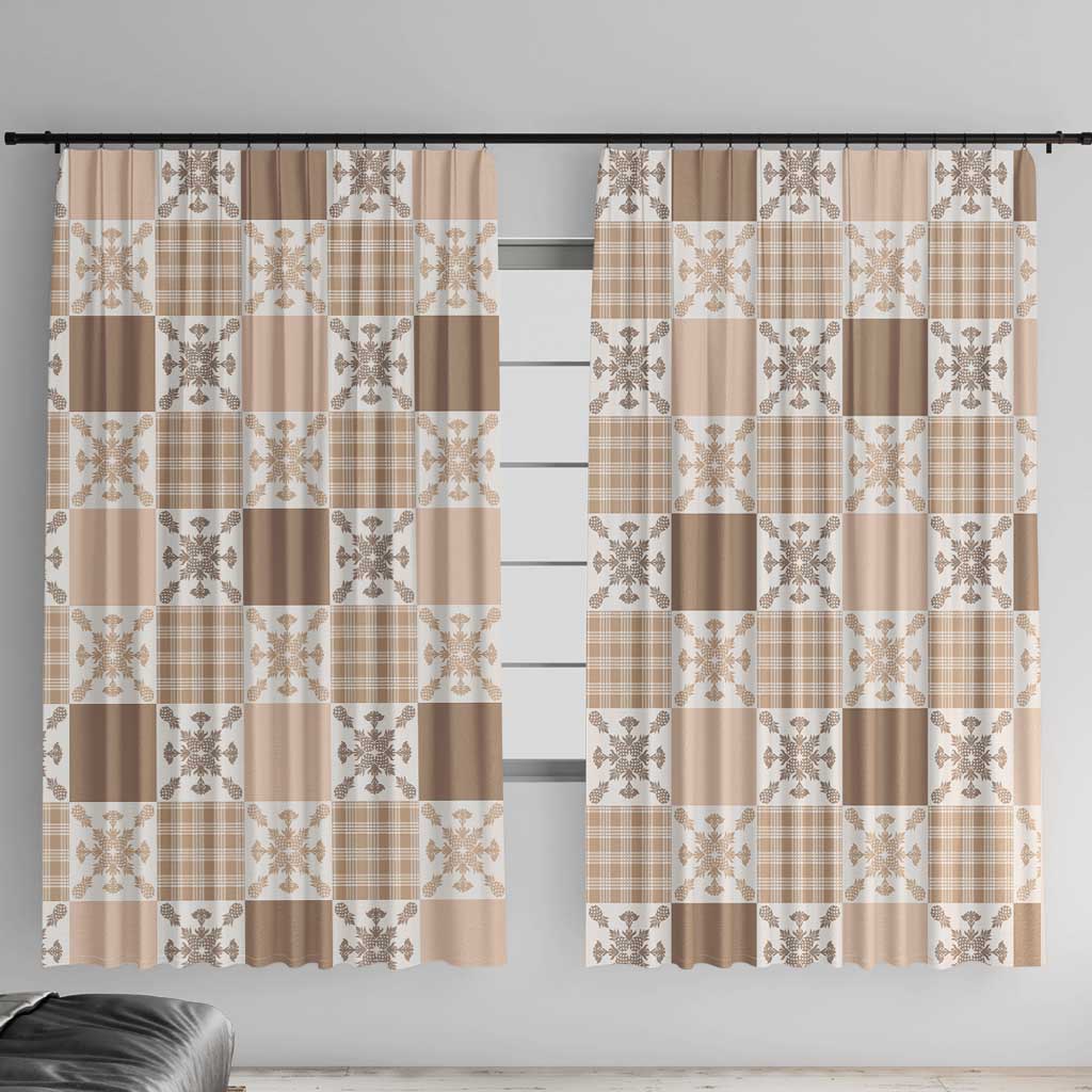 Hawaiian Palaka Quilt Pattern Window Curtain Hawaii Culture Pineapple - Polynesian Pride