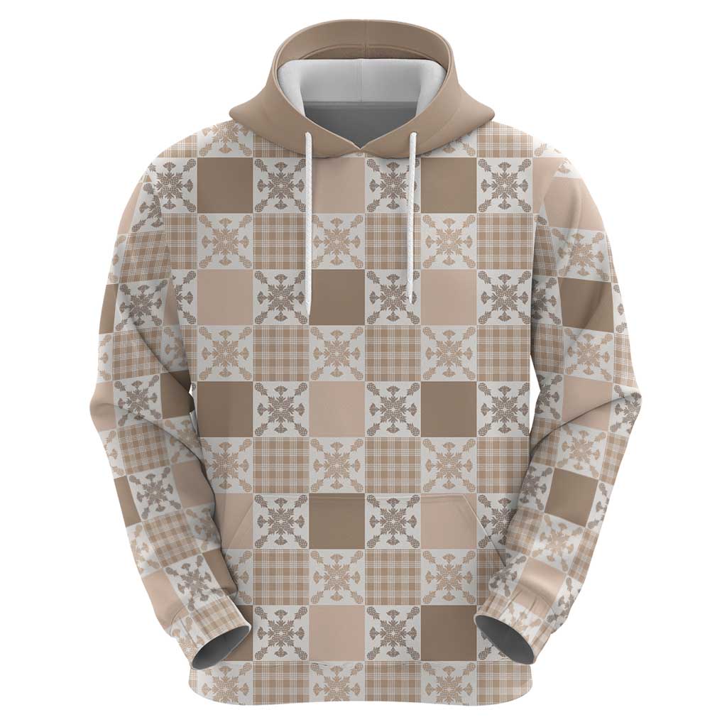 Hawaiian Palaka Quilt Pattern Zip Hoodie Hawaii Culture Pineapple - Polynesian Pride