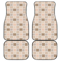 Hawaiian Palaka Quilt Pattern Car Mats Hawaii Culture Tropical Flowers Mix - Polynesian Pride